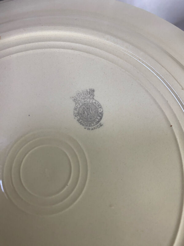 Service ancien demi-porcelaine Badonviller Strasbourg – 22 pièces