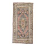 4x8 Pale Red Oriental Vintage Rug, 132x260Cm