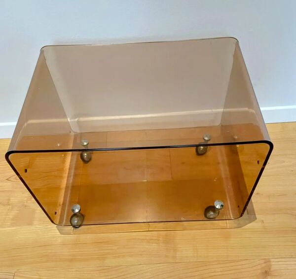 Table basse, d'appoint roulante Michel Dumas pour Roche Bobois, 1970