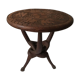 Guéridon africain en bois, pied tripode