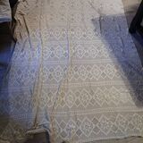 2 antique crocheted bedspreads
