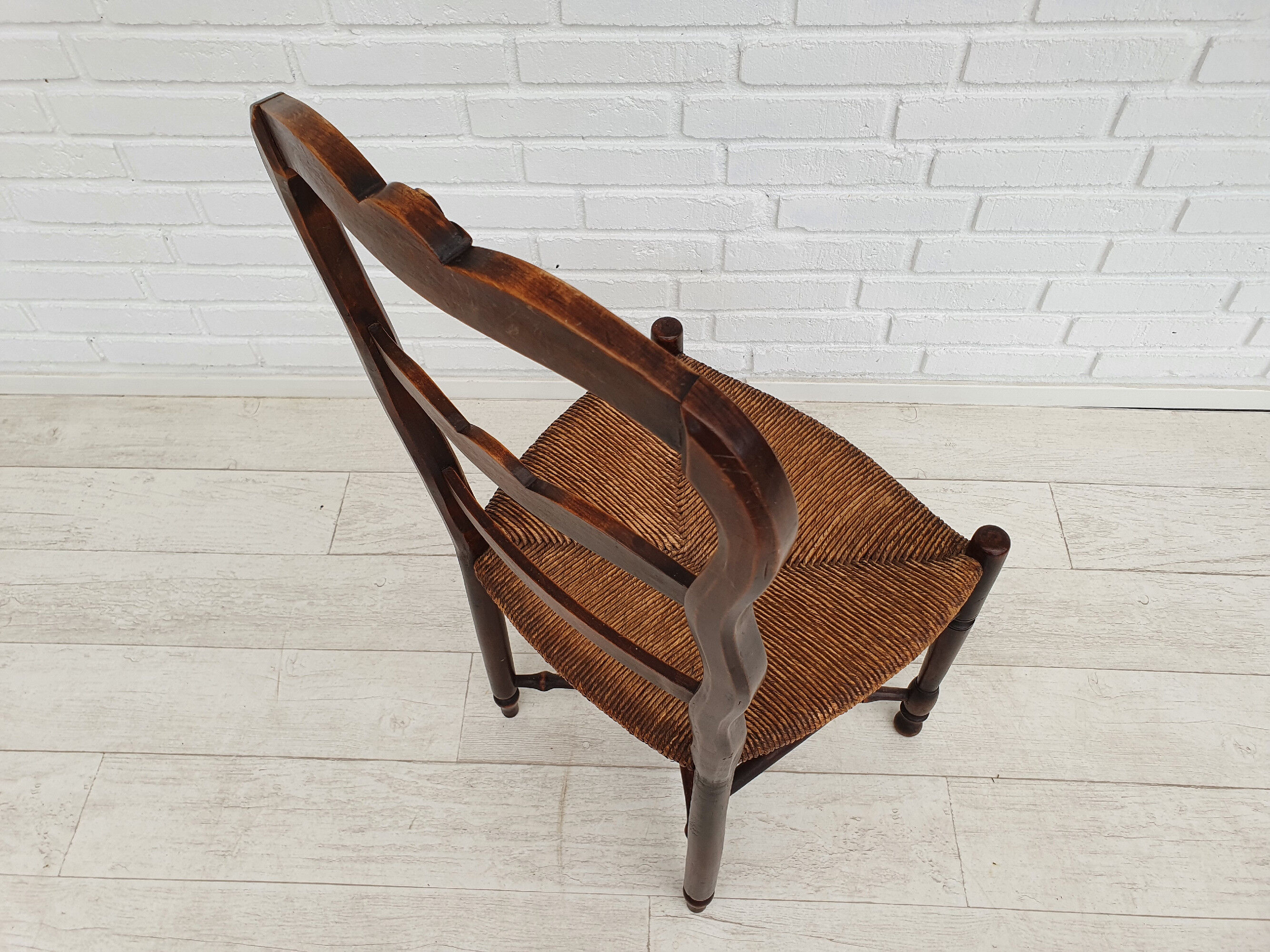 6 pcs, Original Danish country style chairs, 50s