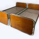 Bauhaus Oak and Tubular Steel Beds, 1940s, Set of 2