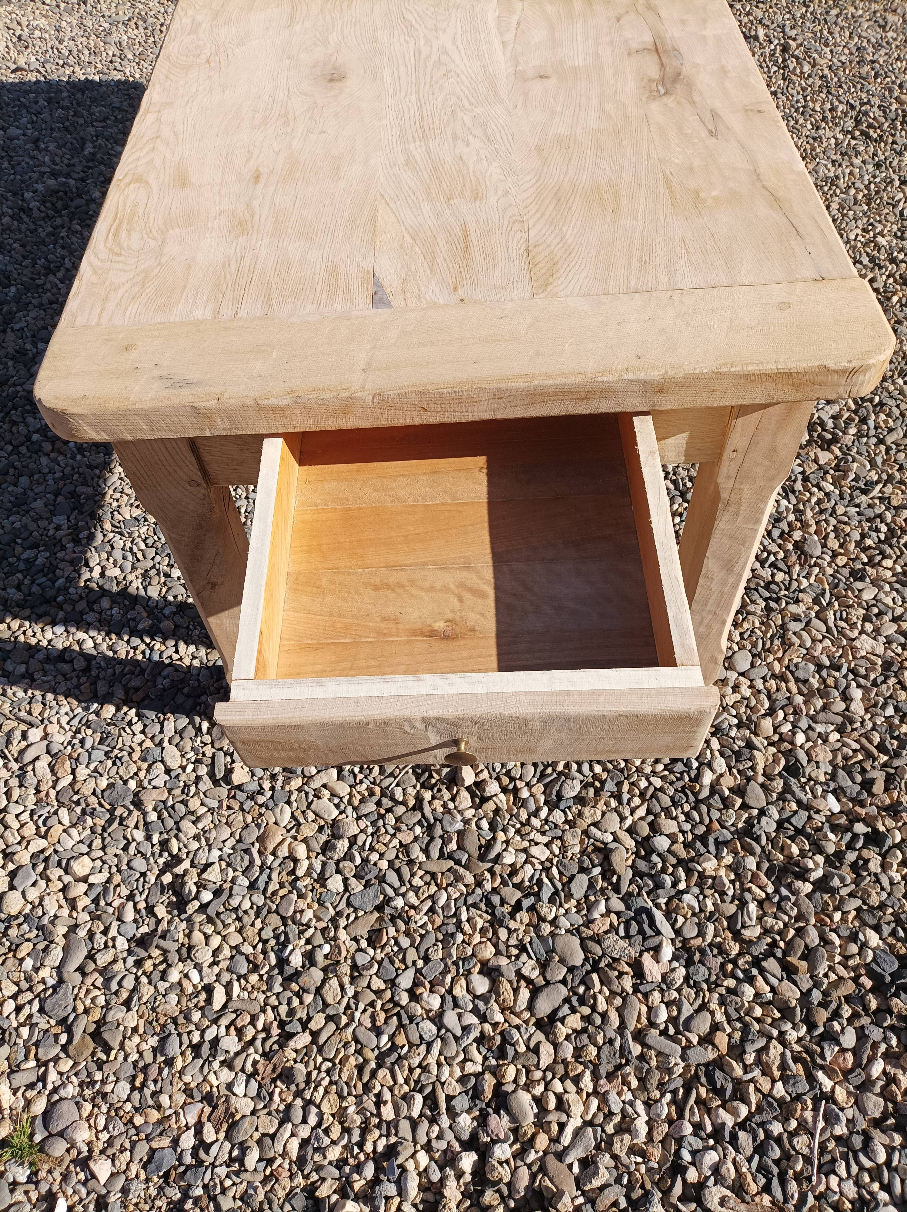 Old solid oak farmhouse table
