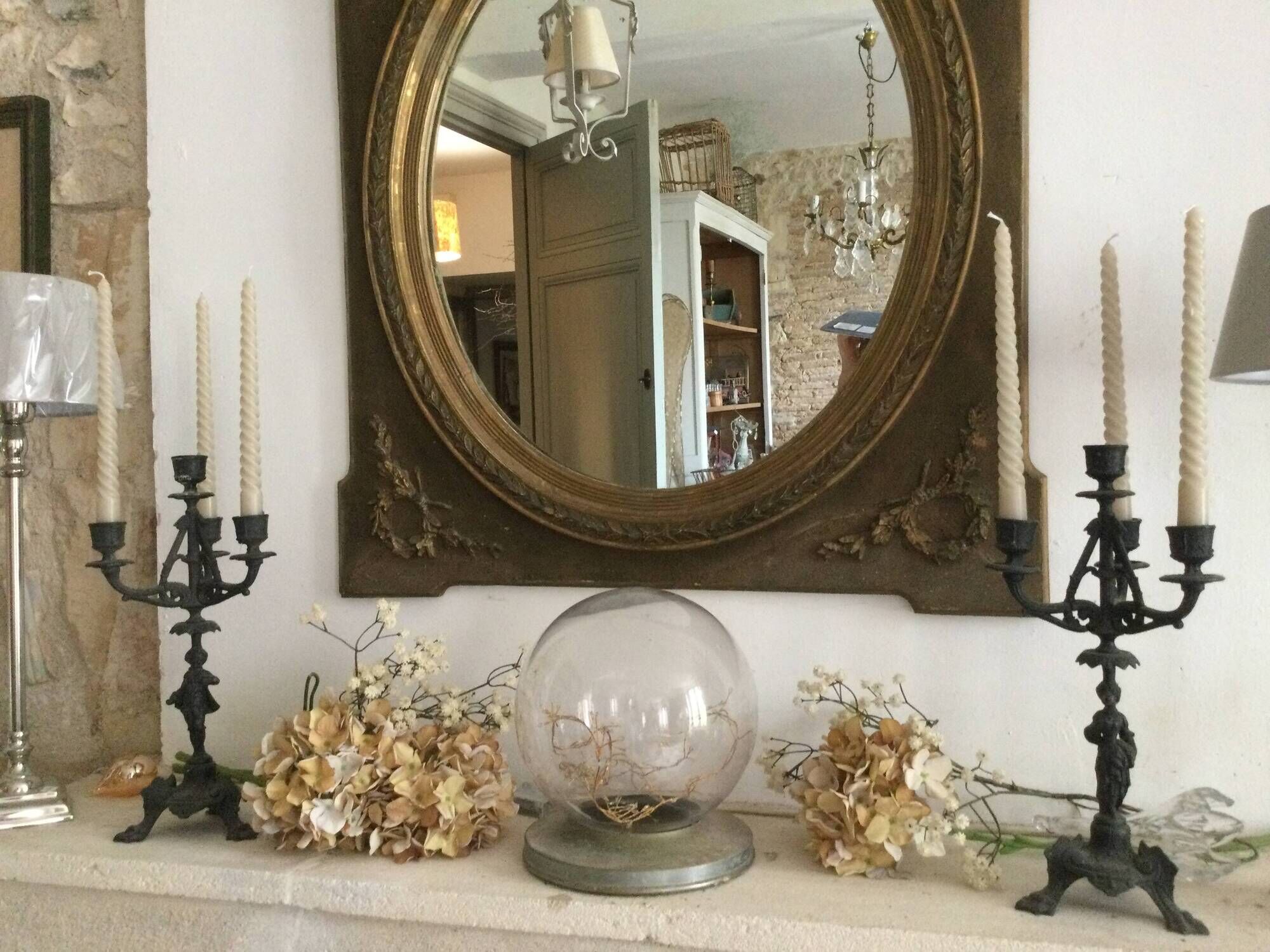 Pair of antique candlesticks