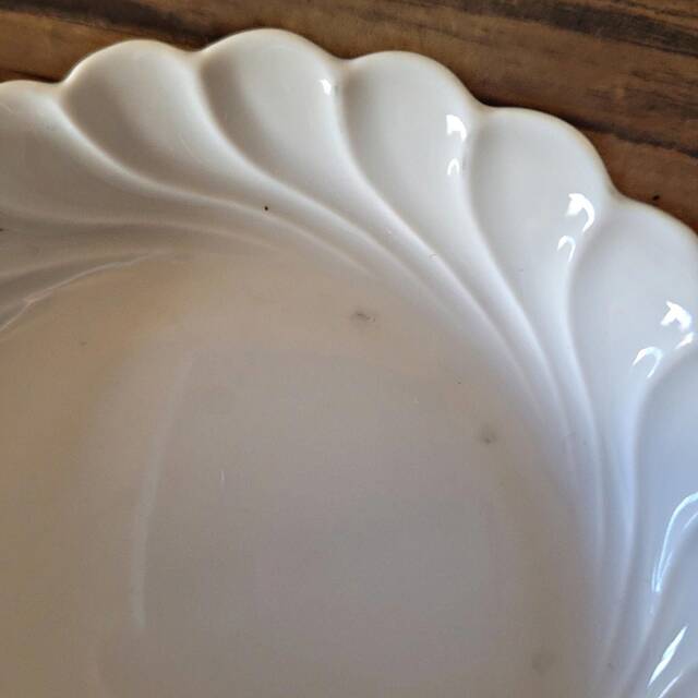 Haviland Torse Blanc porcelain, 12 cups and accessories. Limoges