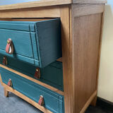 Chest of drawers in chene
