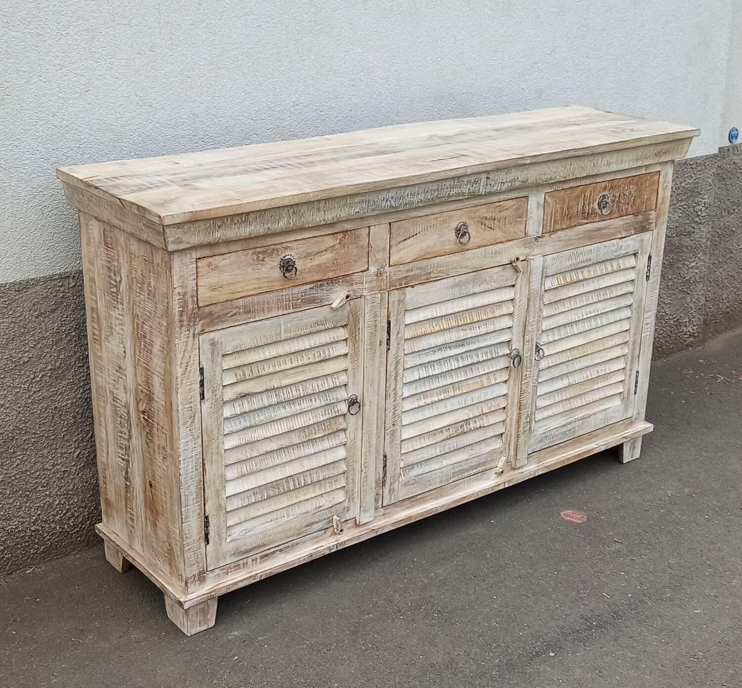 White wooden sideboard