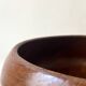 Scandinavian salad bowl / fruit bowl made of genuine teak wood, Denmark 1970.