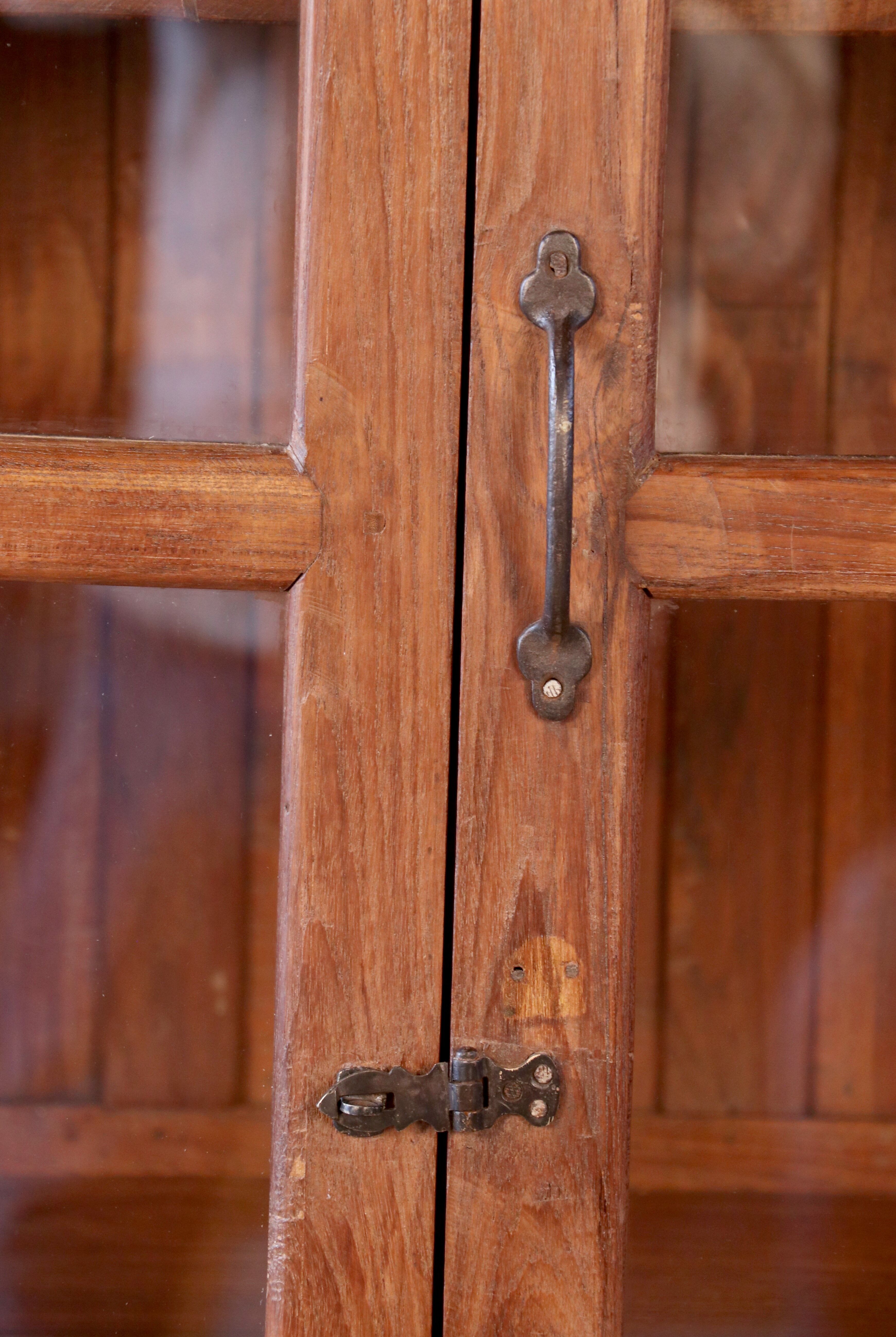 Burmese teak bookcase