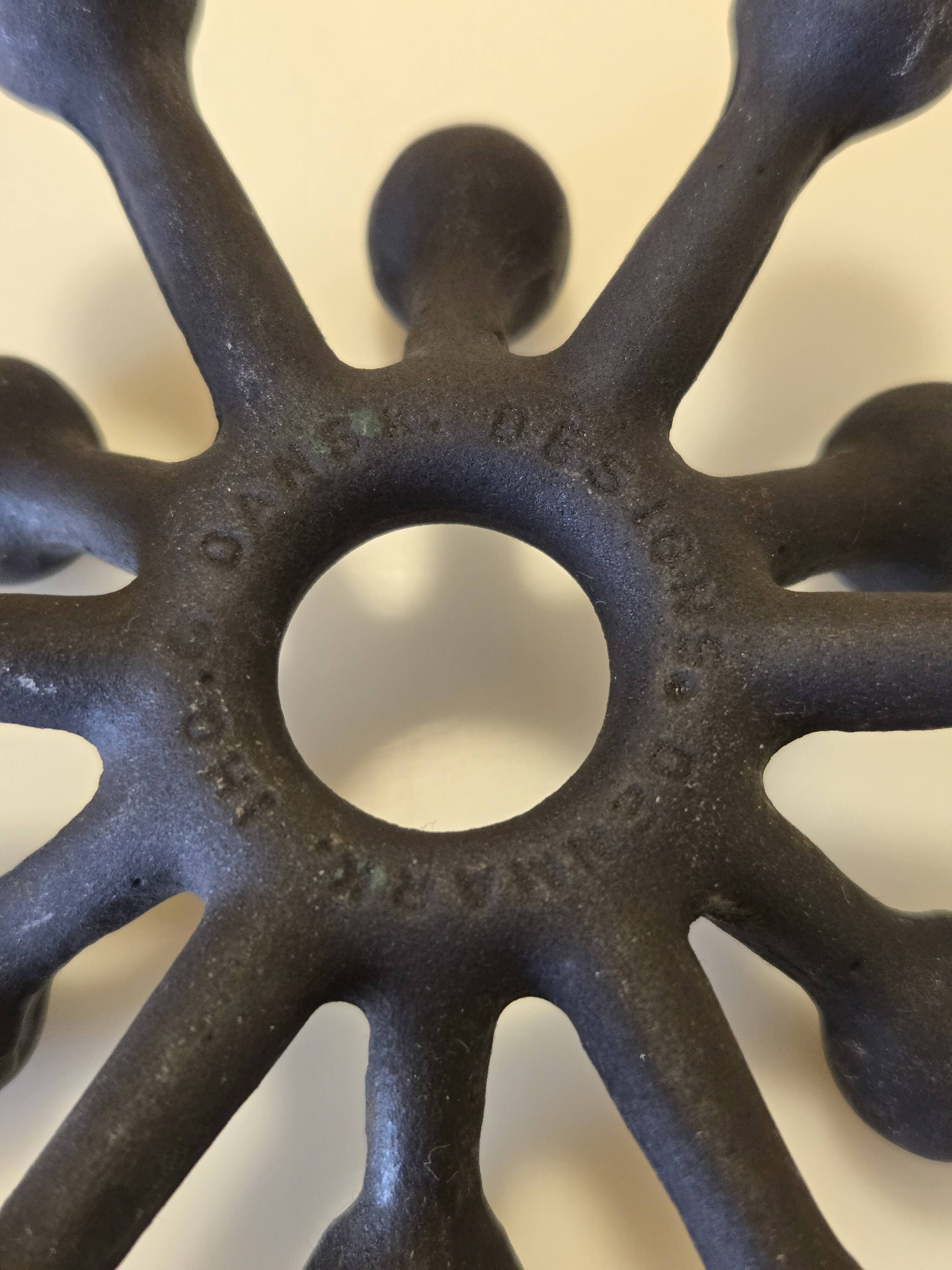 Cast iron candle holder by Jens Quistgaard for Dansk - Scandinavian design 1970s