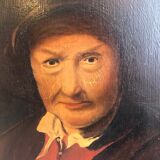 Portrait of a peasant woman in a hat