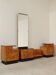 Jindrich Halabala dressing table and bedside tables for Up Zavody 1950