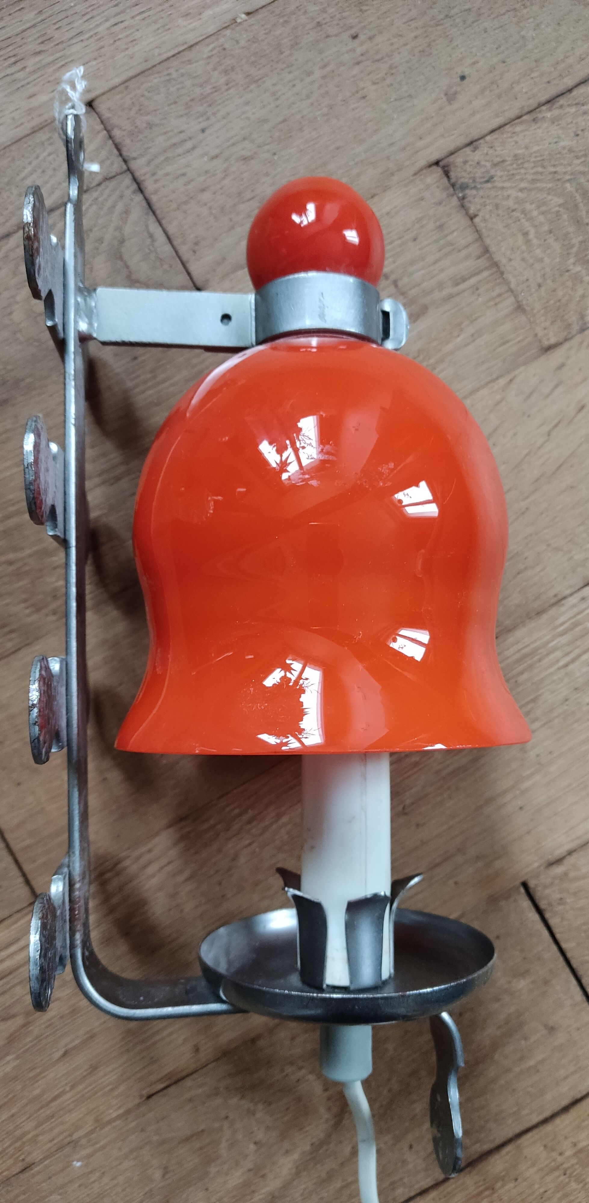 Vintage orange wall lamp östling gnosjö öjg sweden