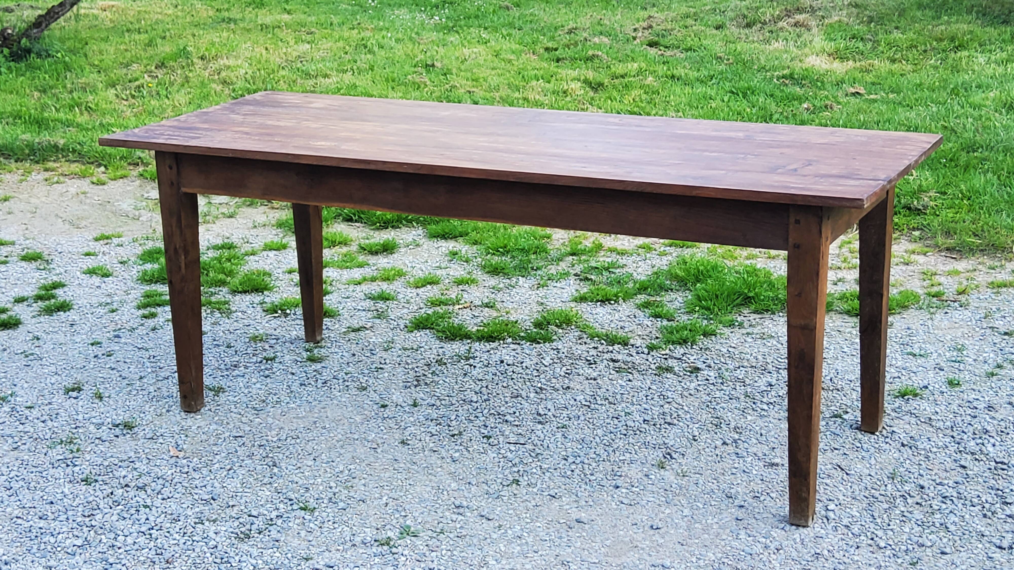 Old farm table spindle legs 195cm
