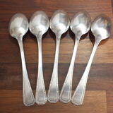 Set of 5 forks and 5 tablespoons Christofle Alfenid