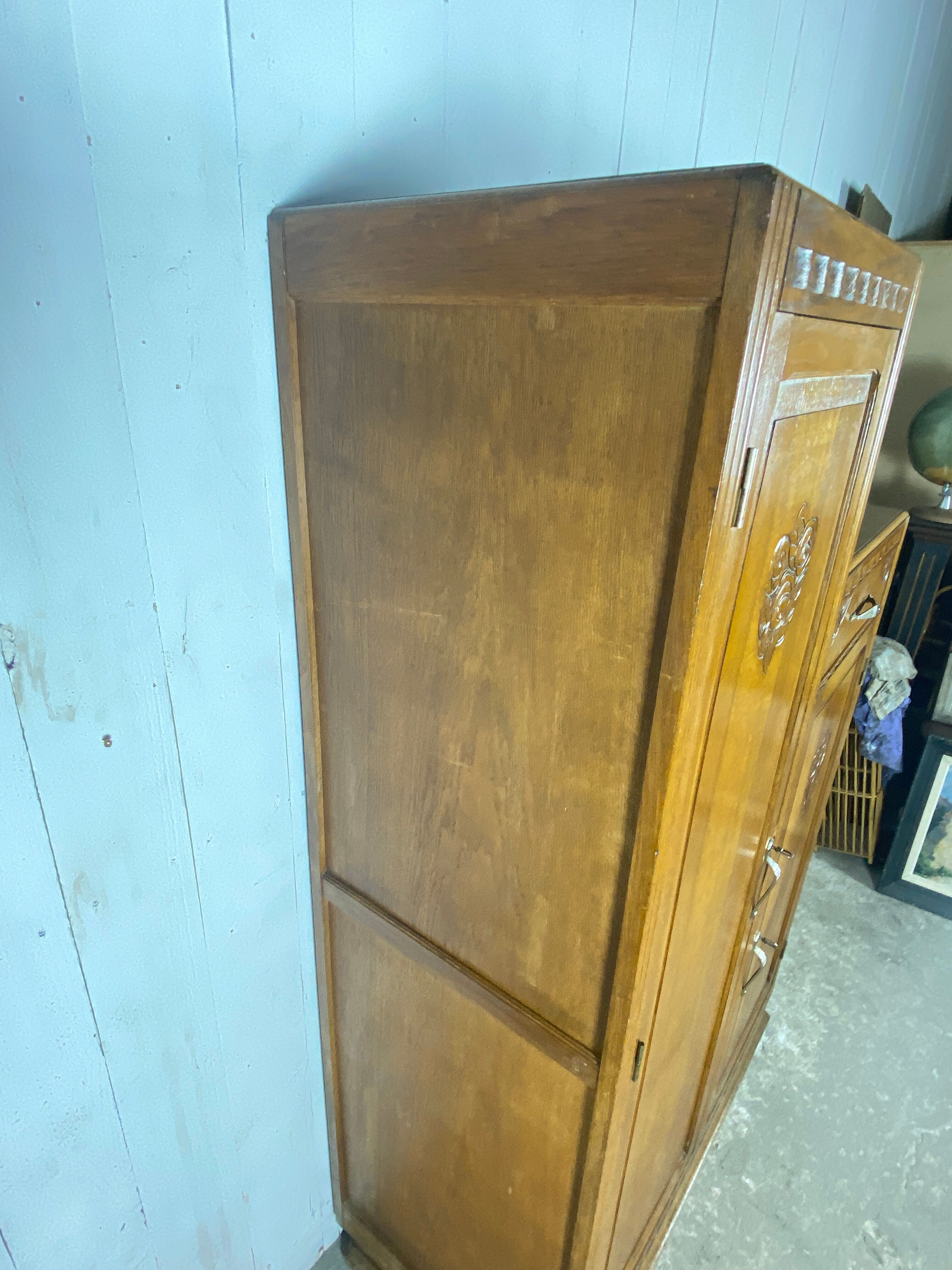 Asymmetrical art deco cabinet