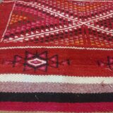 Kilim multicolor hallway done hand in wool carpet 85x195cm