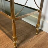 Neoclassical style silver-plated metal shelf attributed to the Jansen company