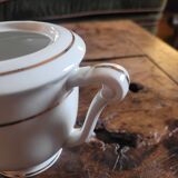 Limoges porcelain sugar bowl – gold decoration – 1950s