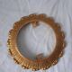 Vintage Limburg a610 gold textured diamond point glass ceiling light 1960s 1970s