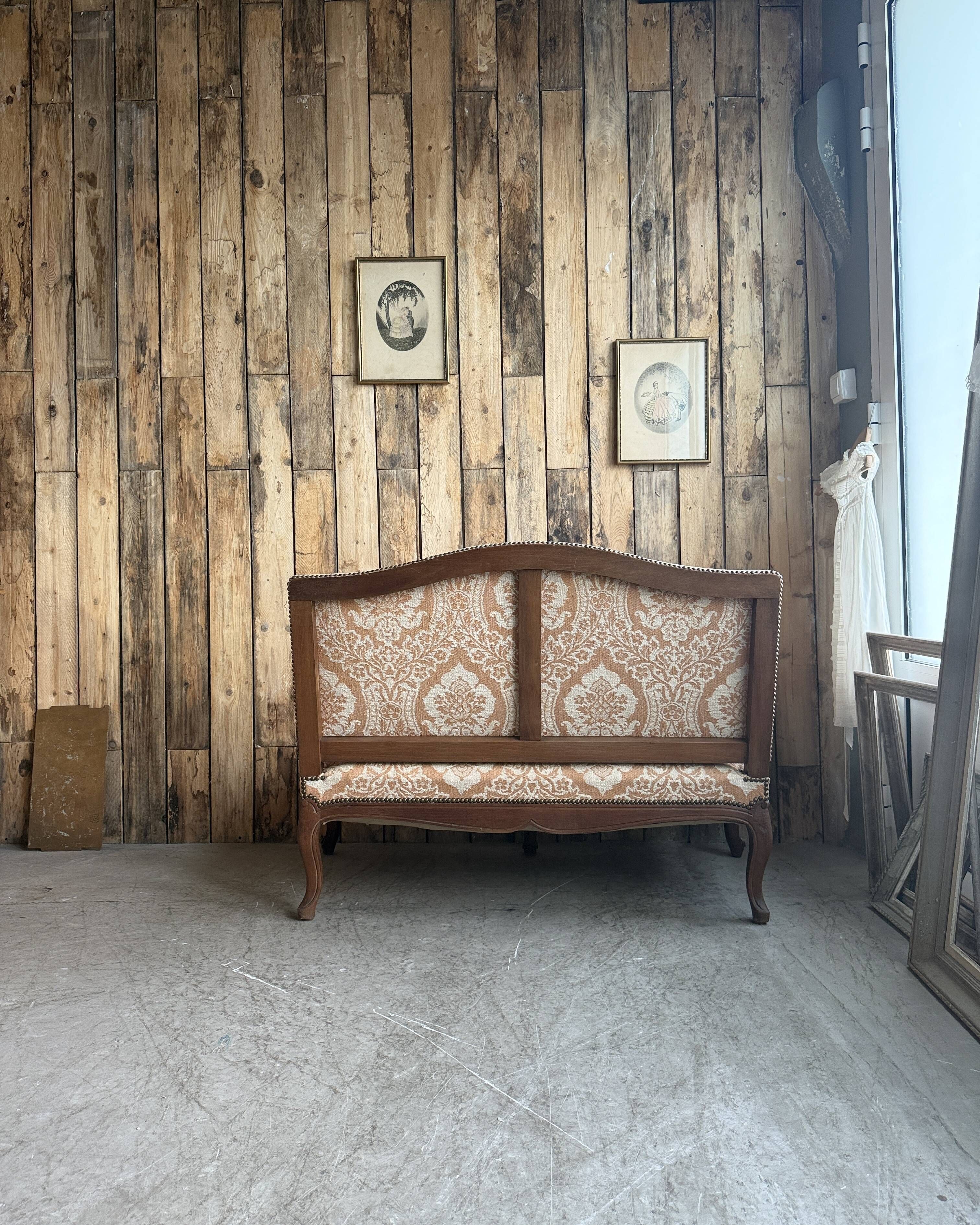 Antique two-seater Louis XV bench