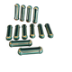 Poët Laval knife rest in emerald green ceramic and gold.