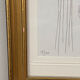 Lithographie, profil, Jean Cocteau