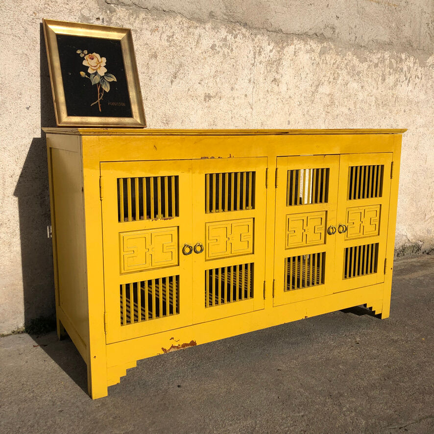 Vintage Yellow Buffet