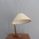 Mid Century Table Lamp by Temde, - Wood, Textile Shade