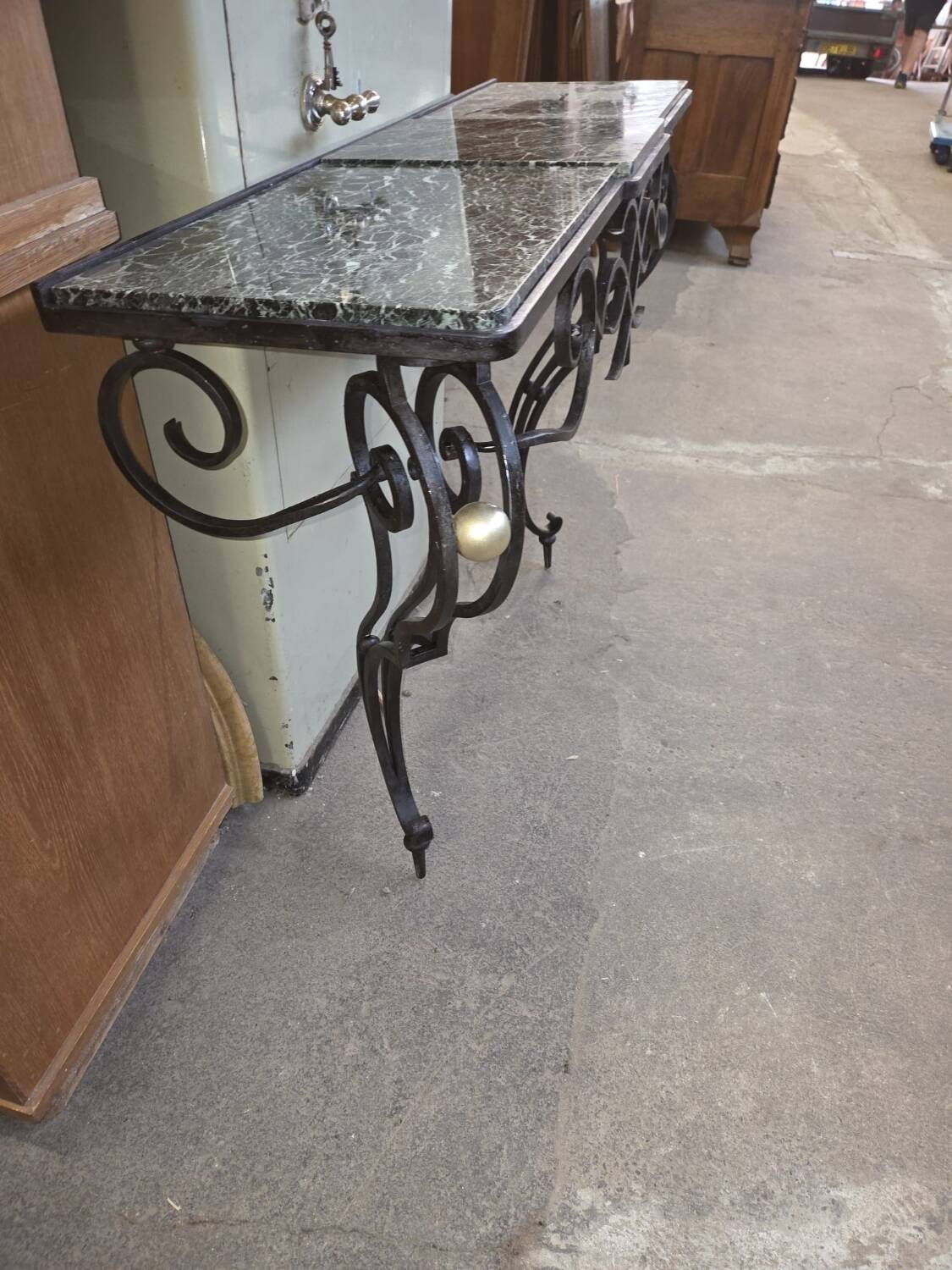 Wrought iron console