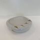Paolo Traversi Ceramic & Gold Leaf Villari Tulip Plate Tray Vintage Italy 1