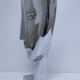 sculpture visage stylisé métal h.34,5 cm design contemporain