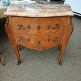 Louis XV chest of drawers 2 drawers and marble