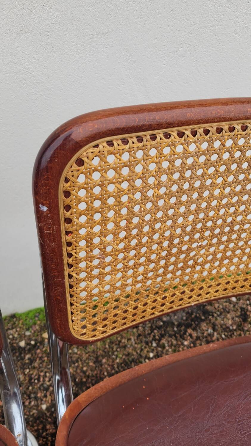 Paire de chaises b32 Marcel Breuer cesca -1970s