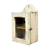 Wall display case - old Burmese teak clock box