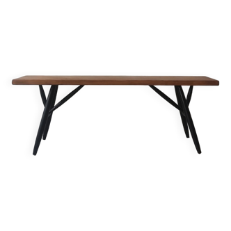 Scandinavian Pirkka wooden bench, Ilmari tapiovaara 1950