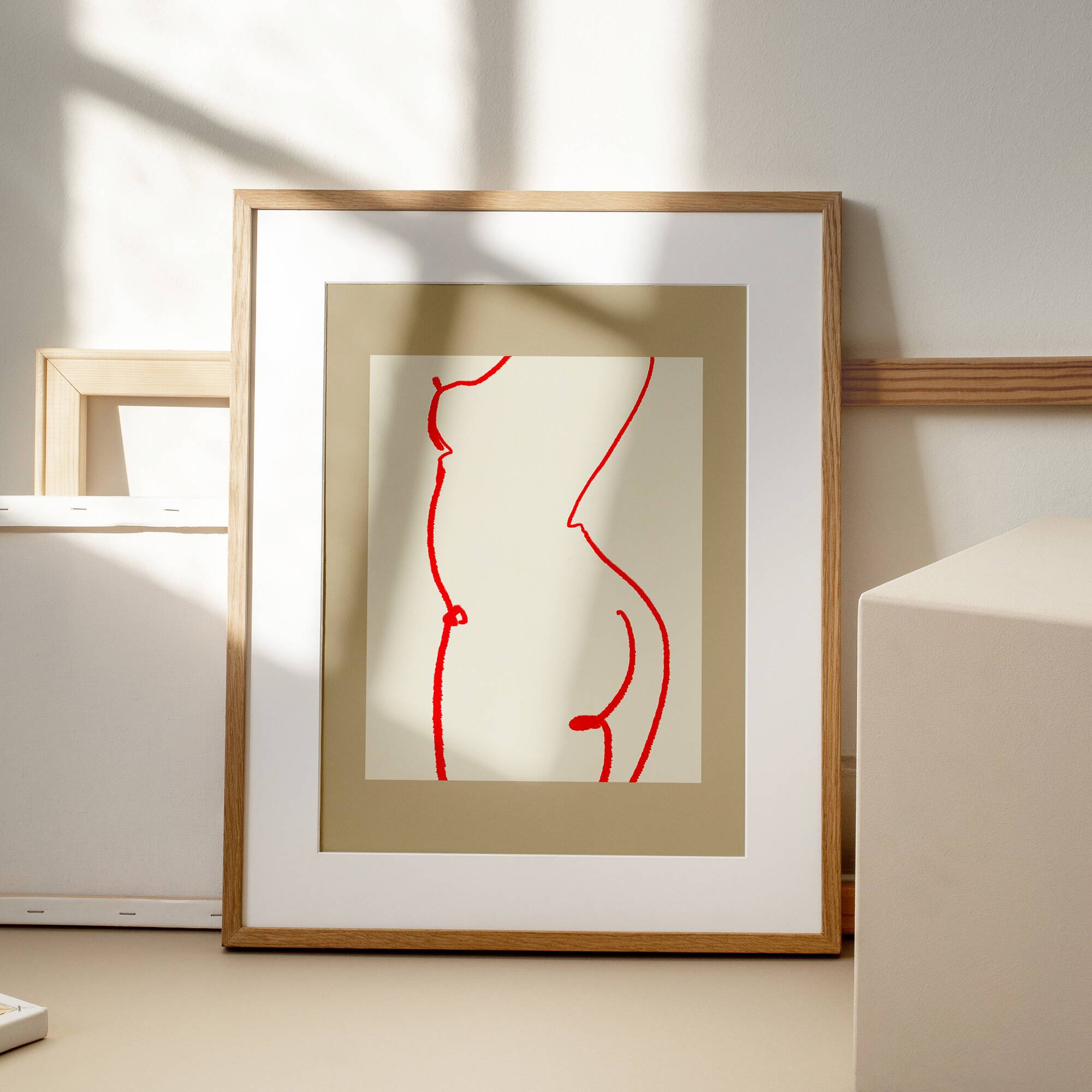 Female figure giclee art print, 50x70cm