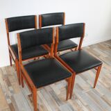Lot of 4 Scandinavian chairs