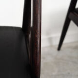 Lot de 4 chaises en palissandre, design danois, années 1970, Kai Kristiansen