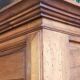 Display cabinet with 2 doors in walnut with bevelled glass from the 19th century.