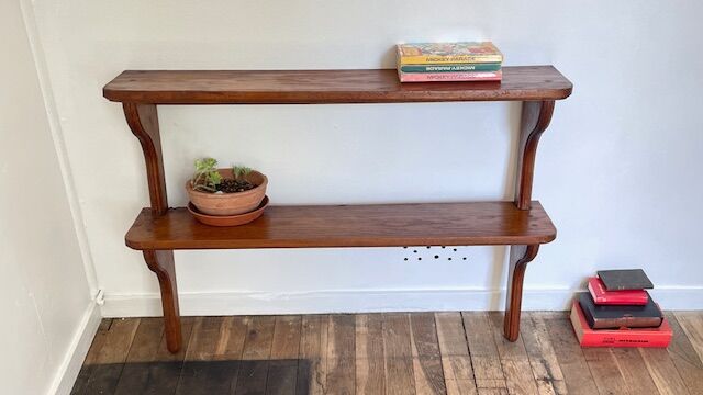 VINTAGE Solid Oak SHELF