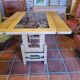 vintage modular table in oak GILLERME and CHAMBRON