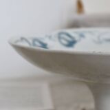 Large pedestal dish - Tircis model - Antique earthenware tableware set from Sarreguemines
