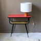 Table d'appoint formica & scoubidou vintage