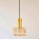 Mid-Century Modern Amber Bubble Glass Ceiling Light by Helena Tynell for Limburg, Germany, 1960s