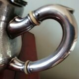 English silver metal teapot early 20th century