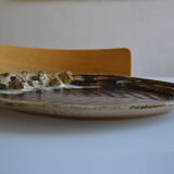 Flamed stoneware dish