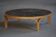 Danish coffee table from the mid-20th century, wooden frame and ceramic tiled top.