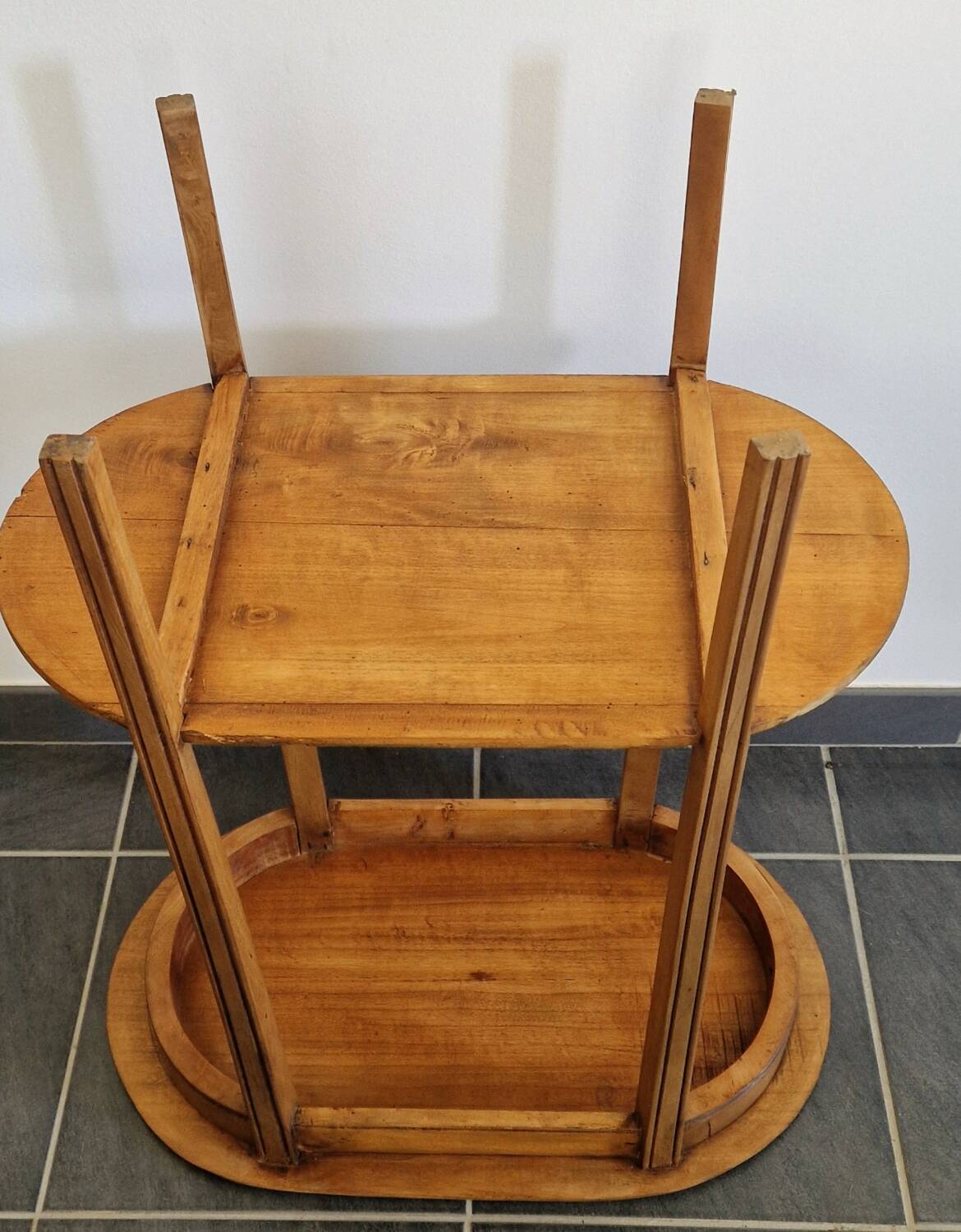 Vintage side table solid wood - 1940s/1950s